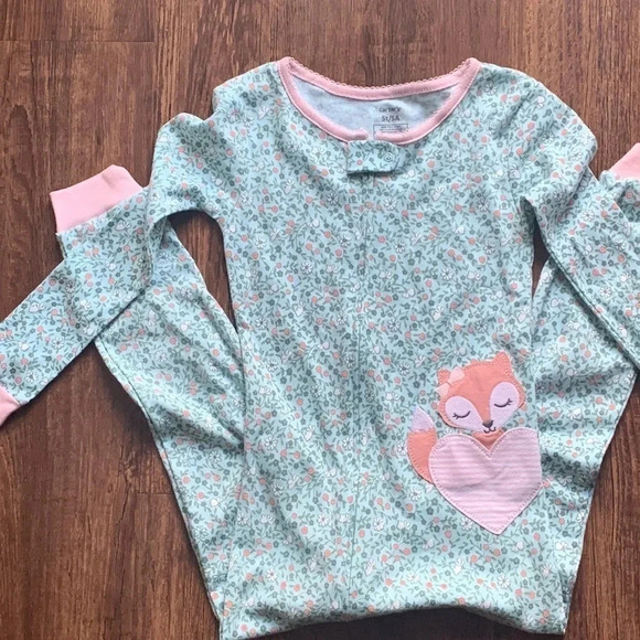 Carter’s Floral Pajamas Onesie 5T - Picture 7 of 7